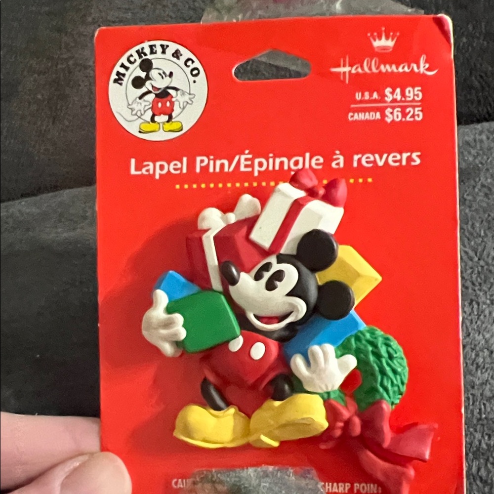 Vintage Mickey & Co. Hallmark Mickey Mouse Lapel Pin